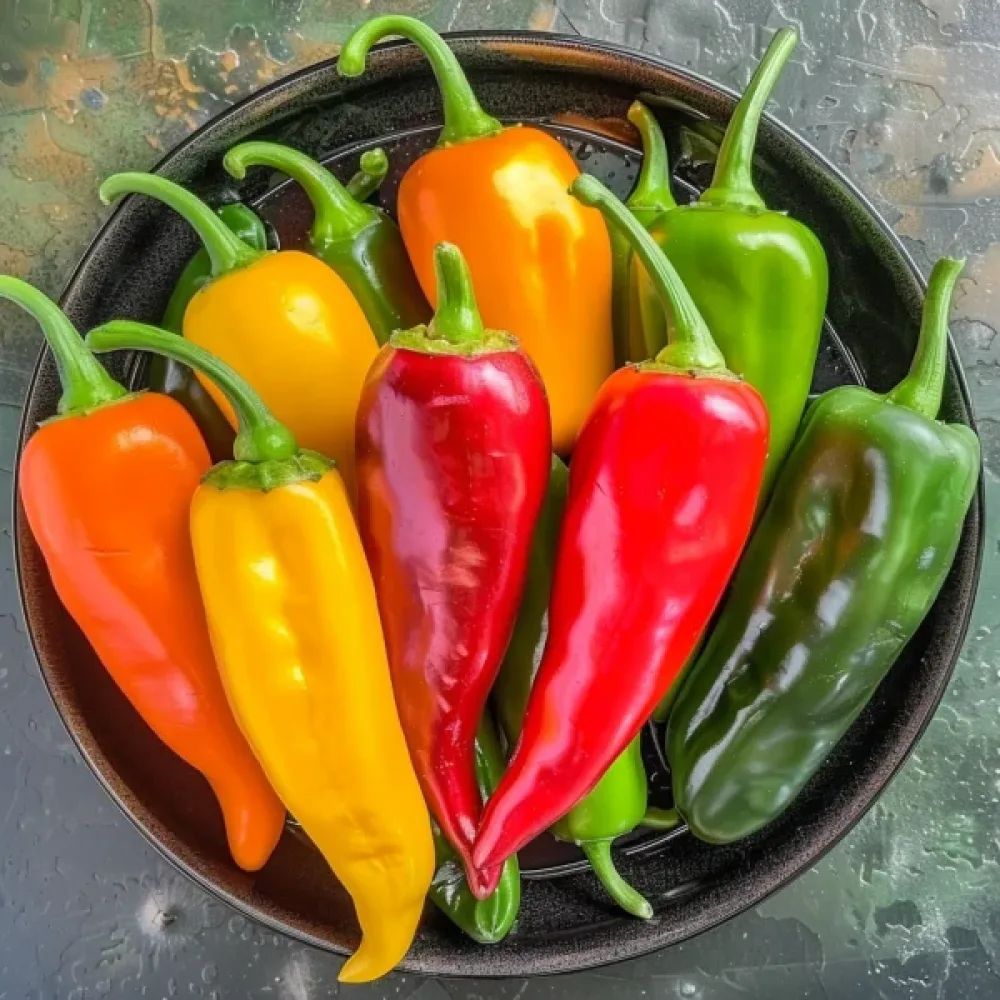 Paprika, kartiomaiset hedelmät – värisekoitus