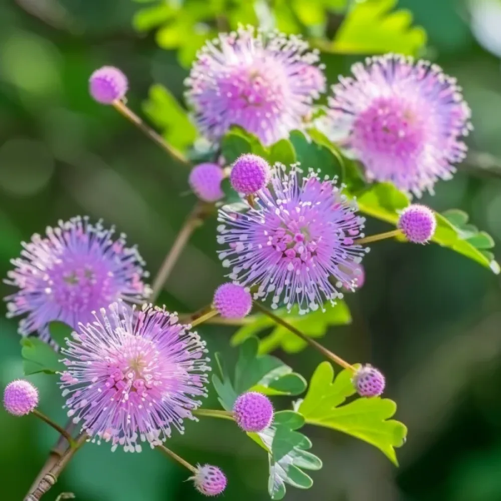 Häveliäs mimoosa Mimosa pudica, vaaleanpunainen