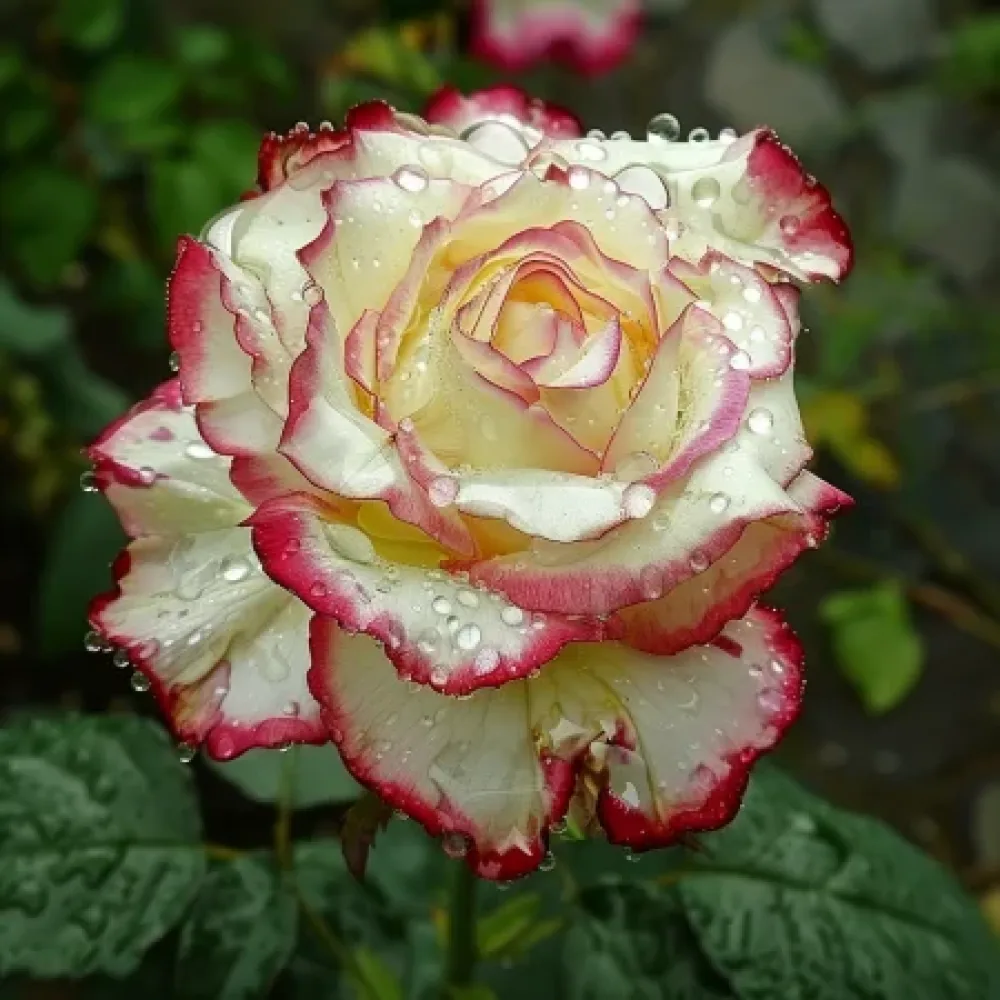 Ruusu 'Creamy Fiery Ray' – paljasjuurinen