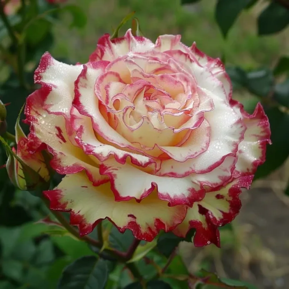 Ruusu 'Creamy Fiery Ray' – paljasjuurinen