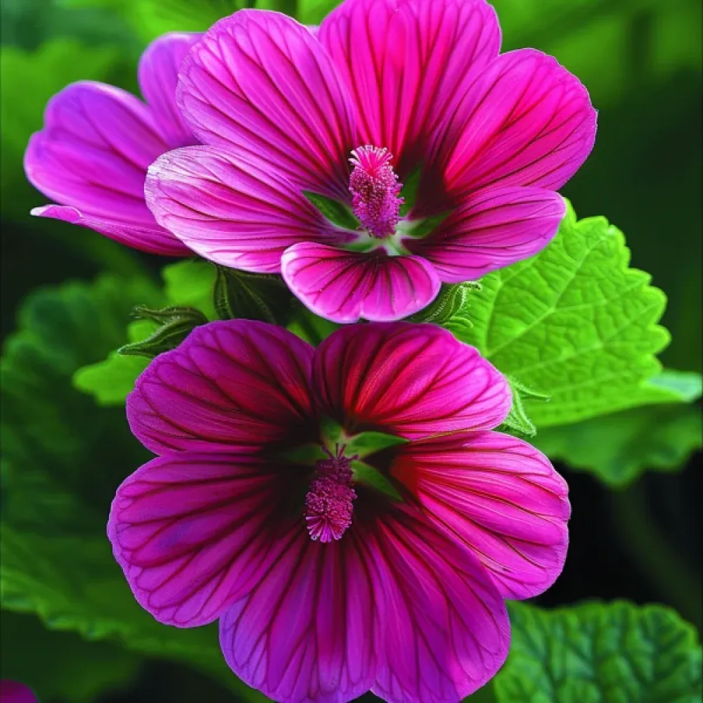 Malope trifida, violetti