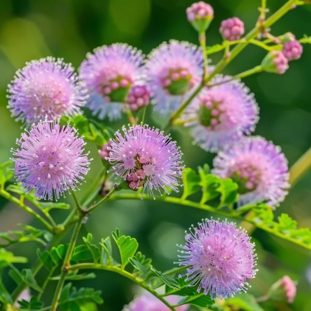 Häveliäs mimoosa Mimosa pudica, vaaleanpunainen