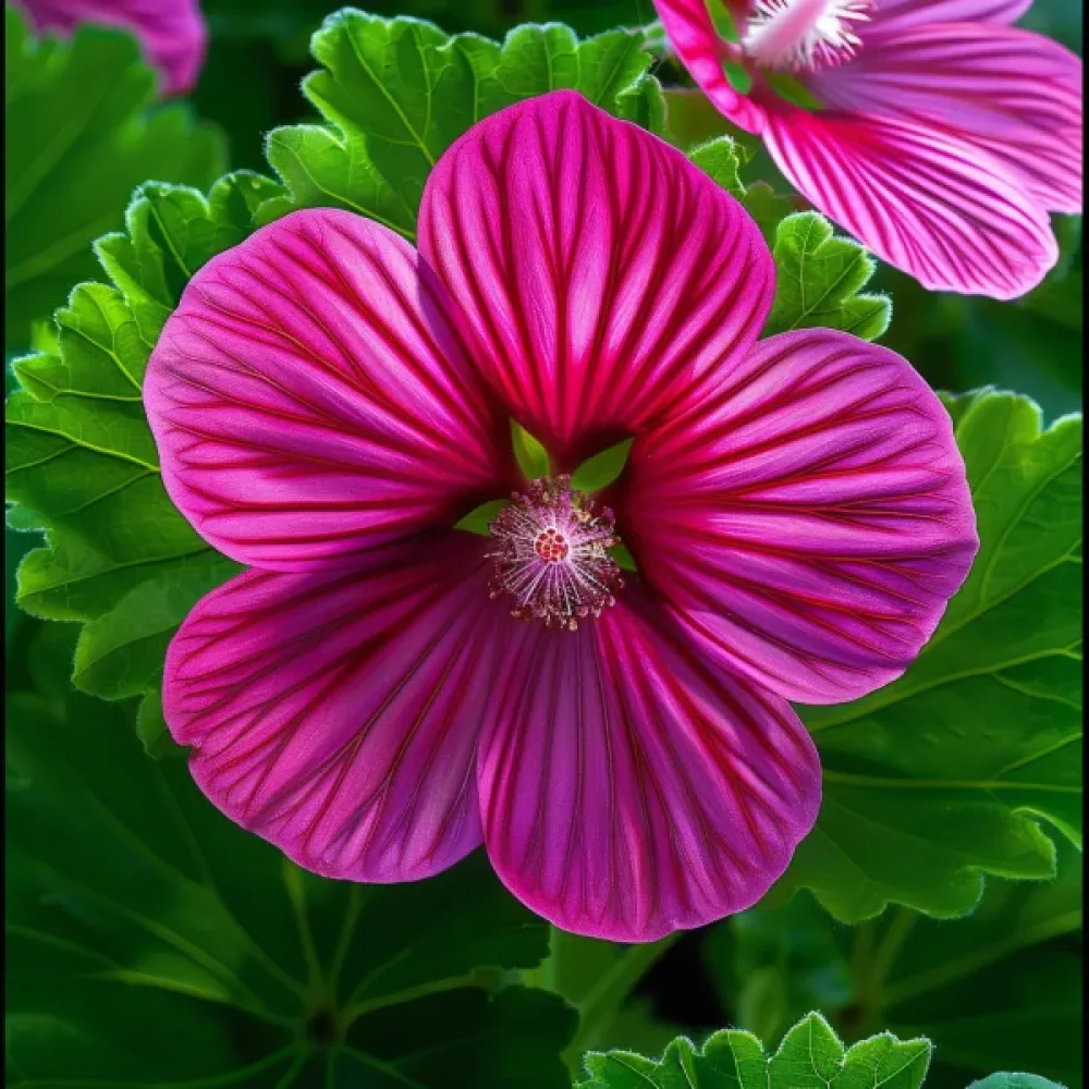 Malope trifida, violetti